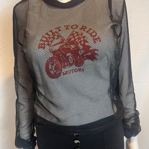 Built To Ride Mesh Top - Black/White Size Large RefFNB3 - Picture 7 of 8